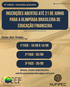 OBEF 2026 - Educação Financeira