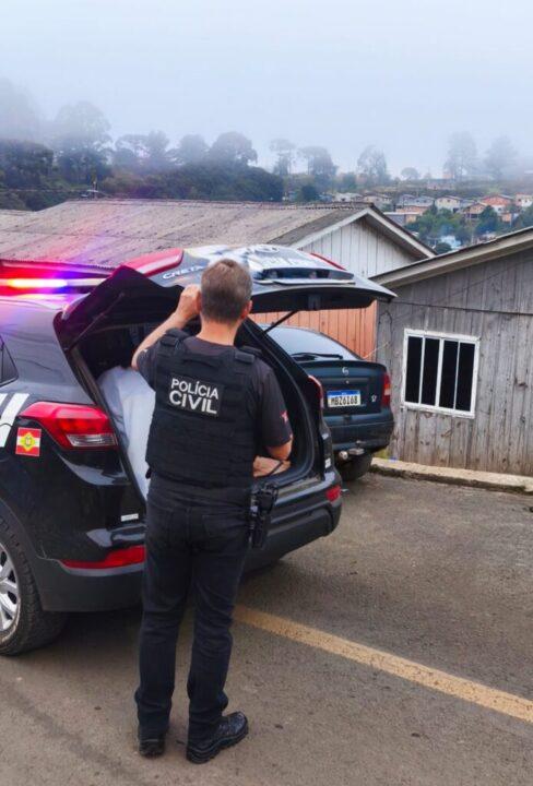 Prisão do suspeito pela Polícia Civil em Santa Cecília