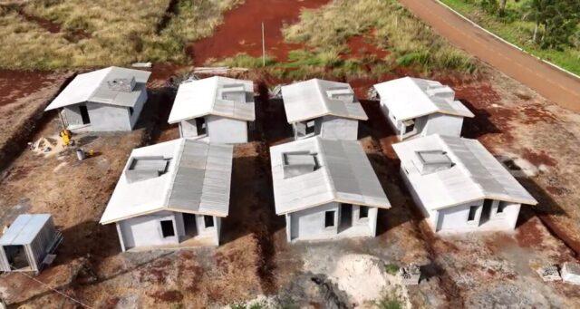 Unidades habitacionais em construção pelo programa Casa Catarina