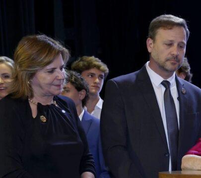 Rejane Gambin e Adriano Silva na Expoville