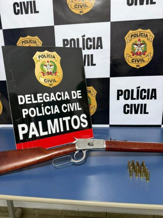 Carabina apreendida durante ação policial