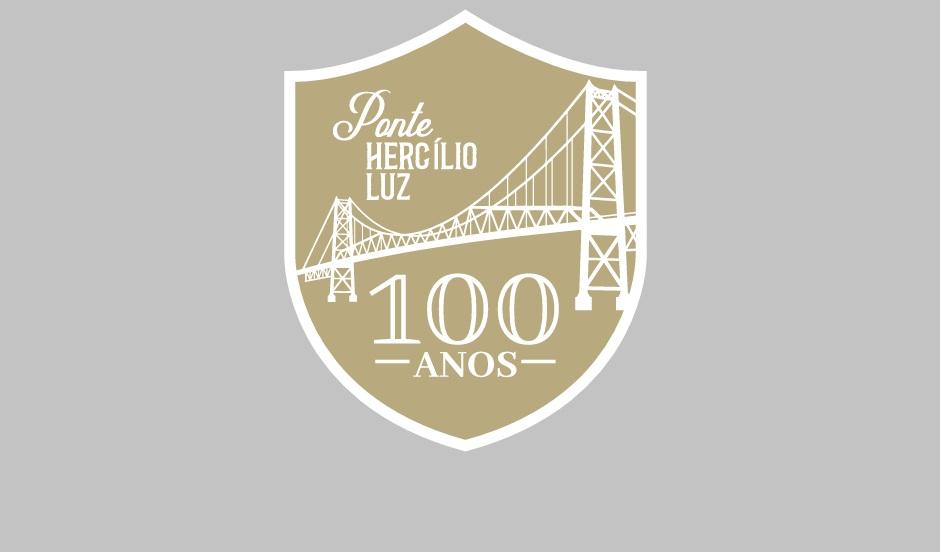 Patch especial do Avaí Futebol Clube em homenagem aos 100 anos da Ponte Hercílio Luz