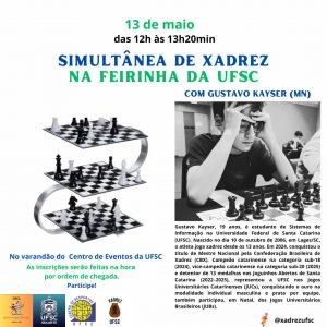 Simultânea de Xadrez na UFSC - Gustavo Kayser
